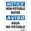 Notice/Aviso: Non-Potable Water/Agua No Potable Signs