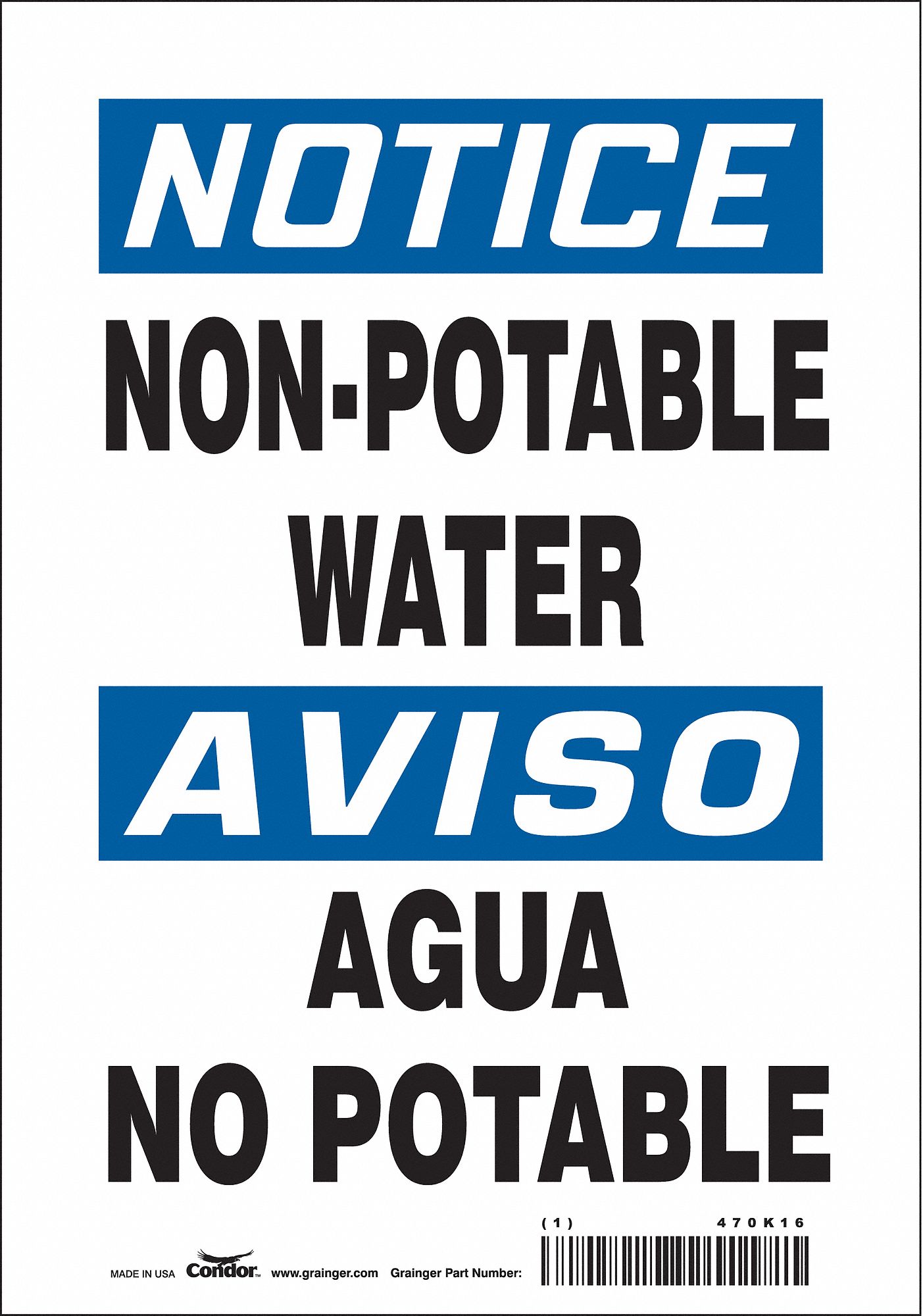 Safety Sign: Vinyl, Adhesive Sign Mounting, 10 in x 7 in Nominal Sign Size, Not Retroreflective