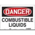 Danger: Combustible Liquids Signs