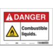 Danger: Combustible Liquids. Signs