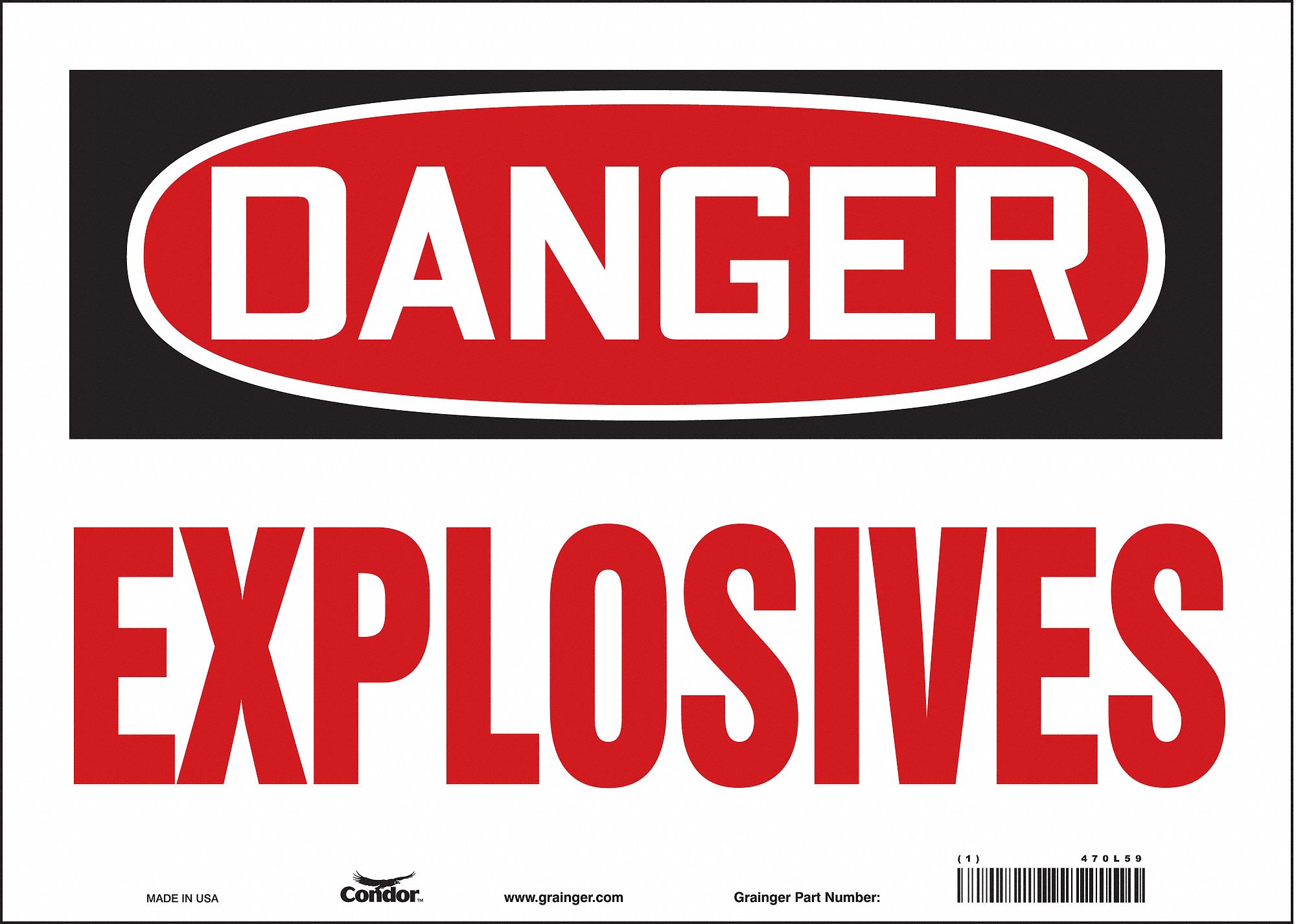 Safety Sign: Vinyl, Adhesive Sign Mounting, 10 in x 14 in Nominal Sign Size, Not Retroreflective
