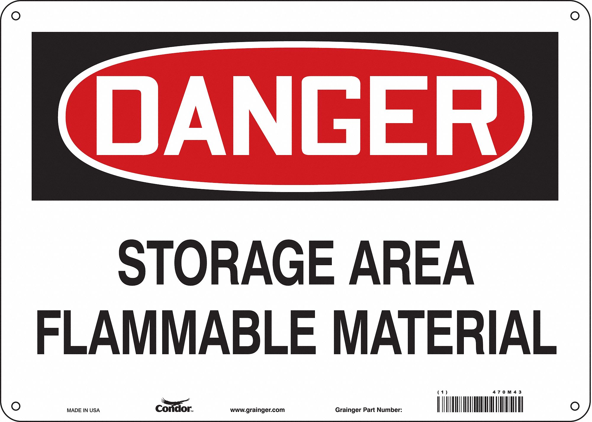 Safety Sign: Vinyl, Adhesive Sign Mounting, 10 in x 14 in Nominal Sign Size, Not Retroreflective