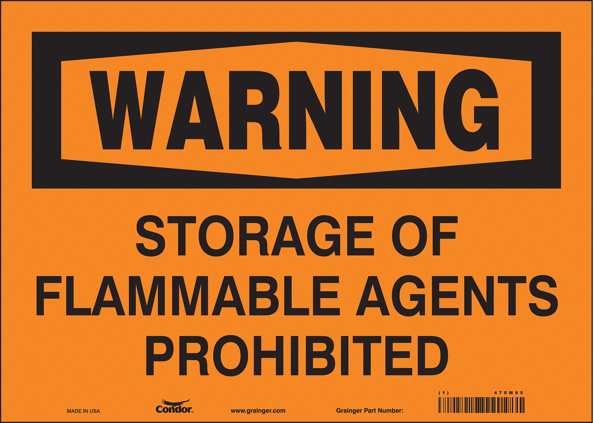 Safety Sign: Vinyl, Adhesive Sign Mounting, 10 in x 14 in Nominal Sign Size, Not Retroreflective