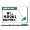 Emergency: Spill Response Equipment Signs