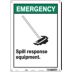 Emergency: Spill Response Equipment. Signs