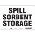 Spill Sorbent Storage Signs