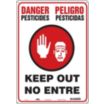 Danger Pesticides Keep Out Peligro Pesticidas No Entre Signs