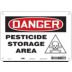 Danger: Pesticide Storage Area Signs