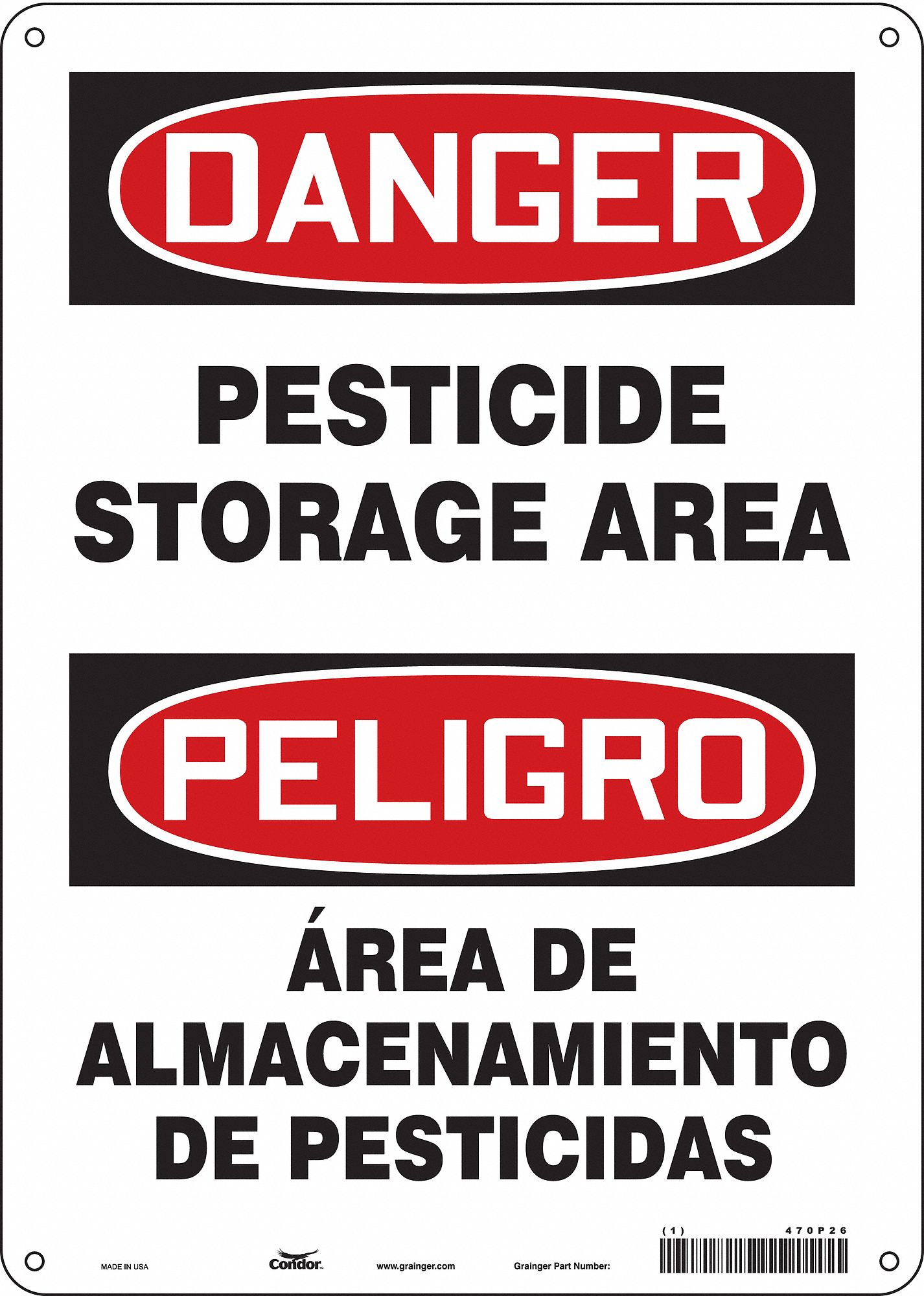 Safety Sign: Vinyl, Adhesive Sign Mounting, 14 in x 10 in Nominal Sign Size, Not Retroreflective