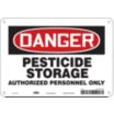 Danger: Pesticide Storage Authorized Personnel Only Signs