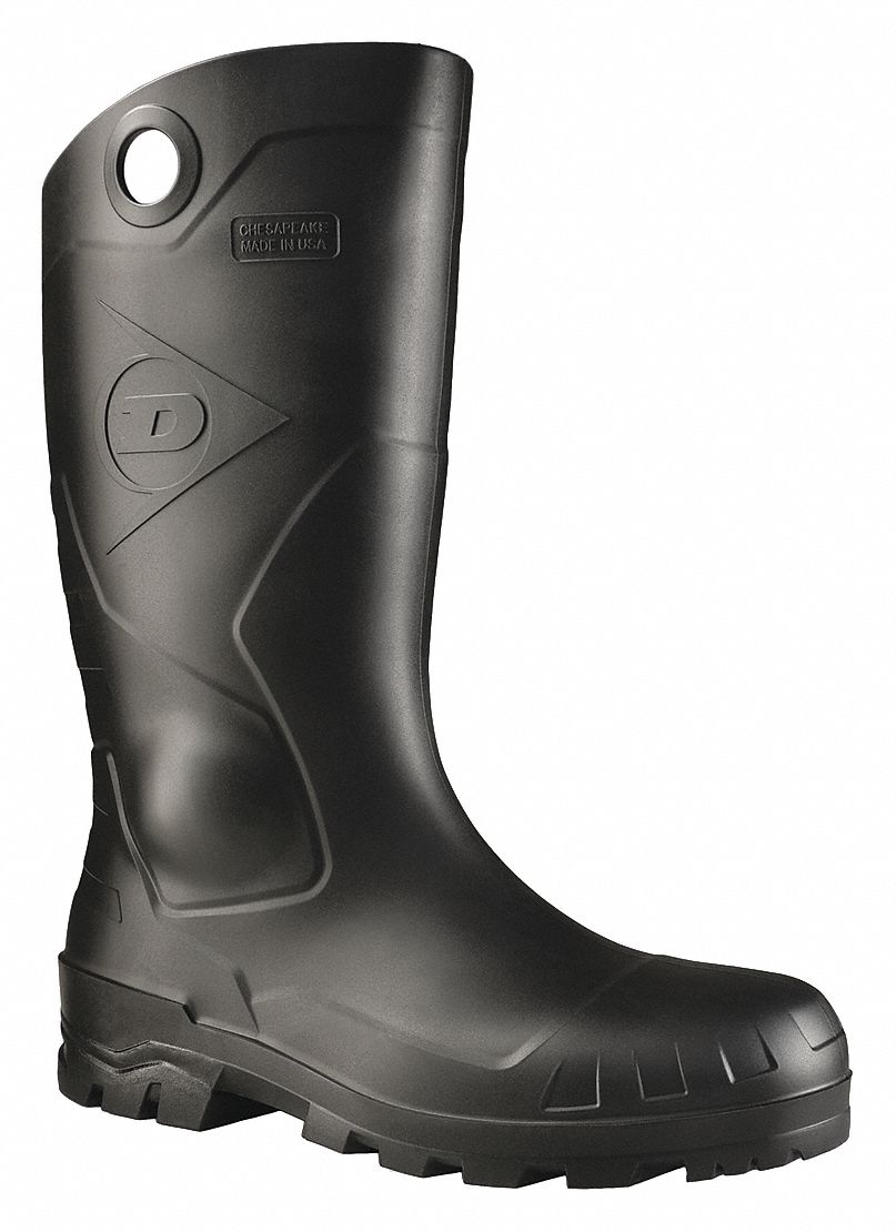 BOTTES DE TRAVAIL UNISEXES, 14, PVC/BAY-LOC, NOIR, 14 PO H, BOUT UNI, LARG. D, IMPERM.