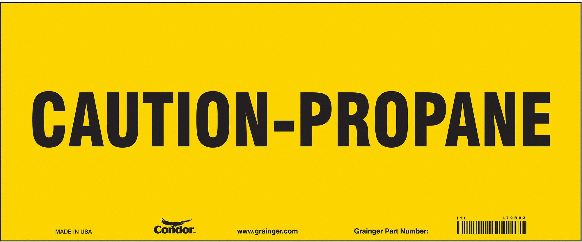 Safety Sign, 7 in x 17 in, Vinyl