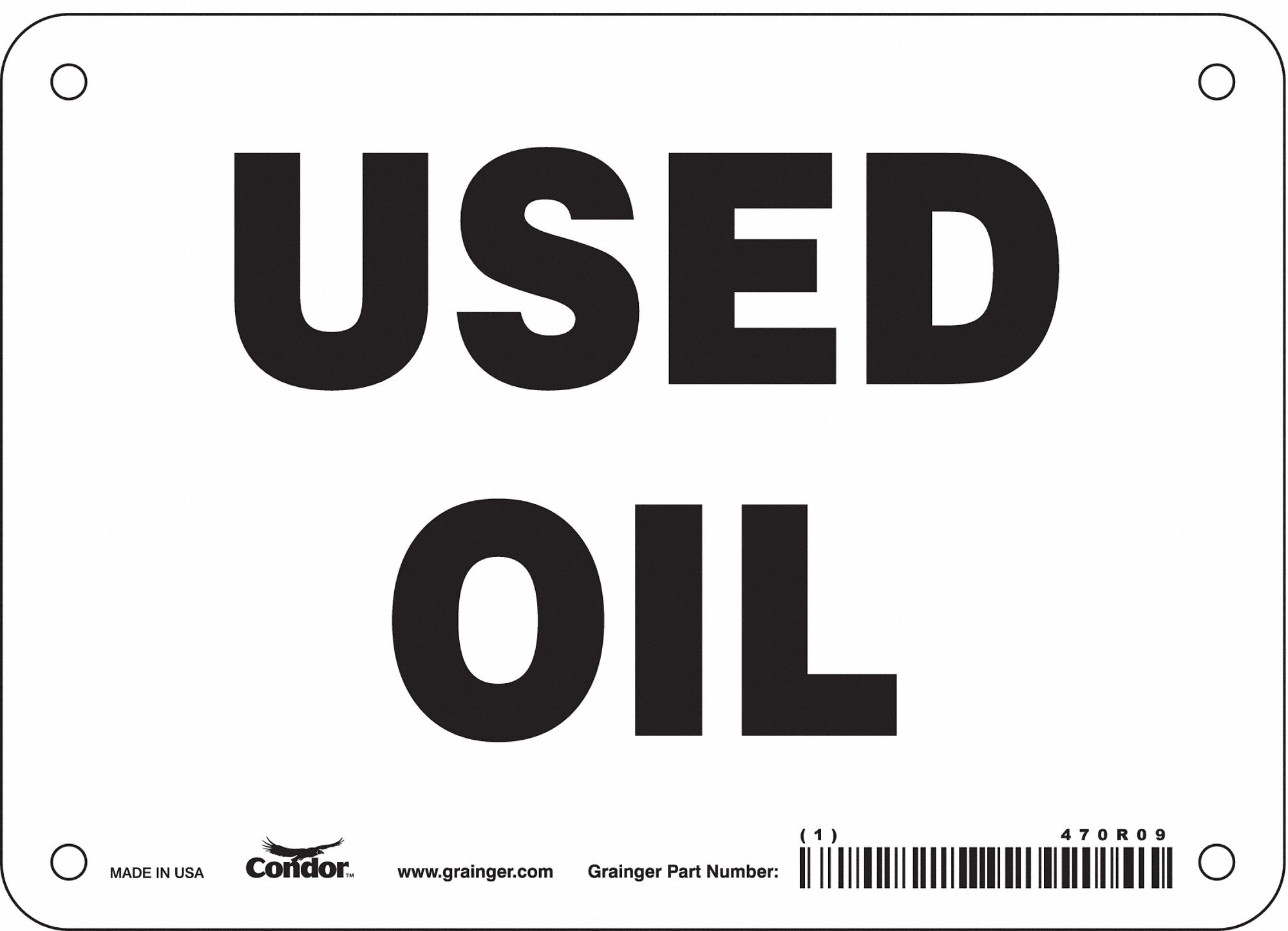 Safety Sign: Vinyl, Adhesive Sign Mounting, 5 in x 7 in Nominal Sign Size, Not Retroreflective