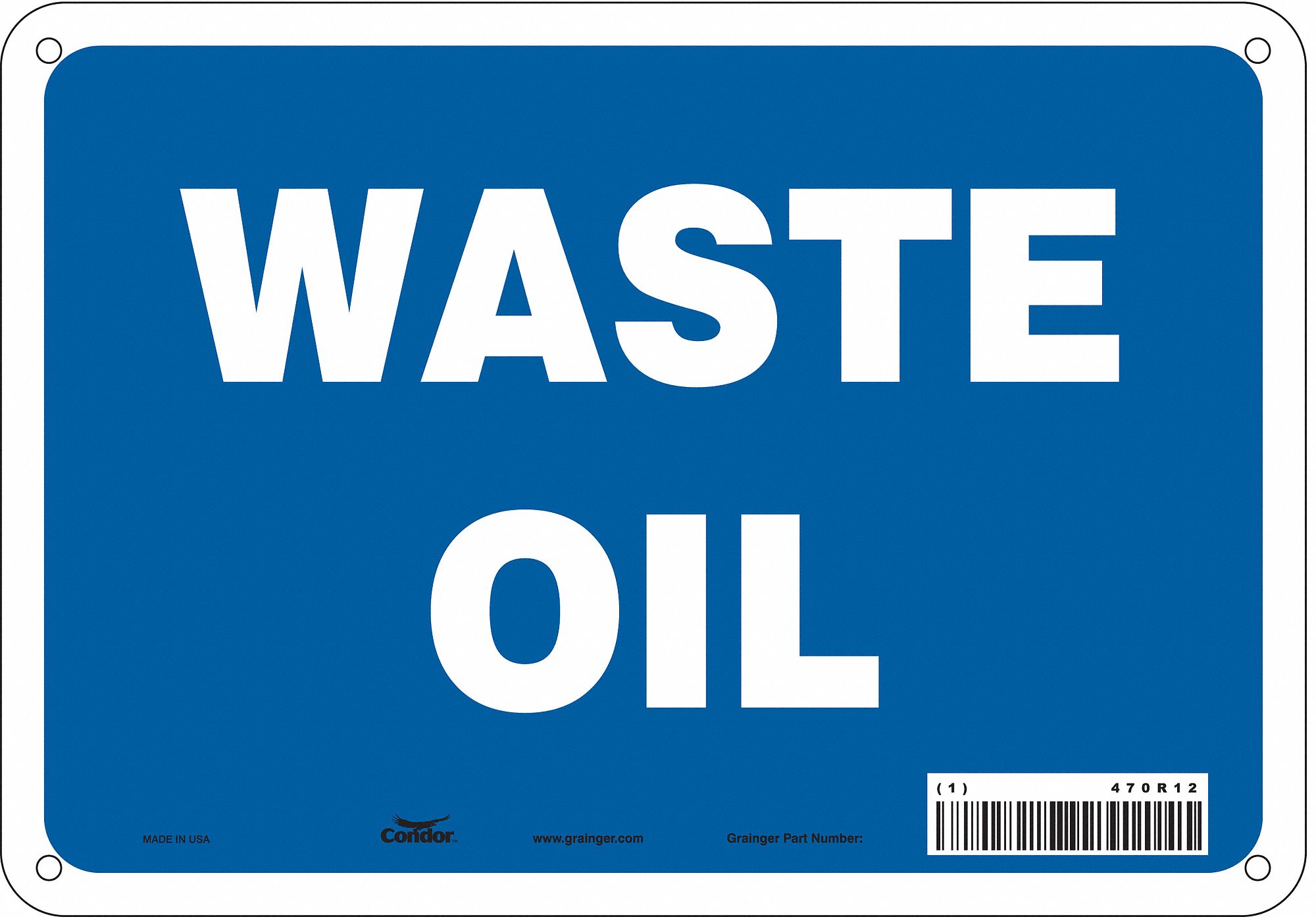 Safety Sign,7 in x 10 in,Aluminum