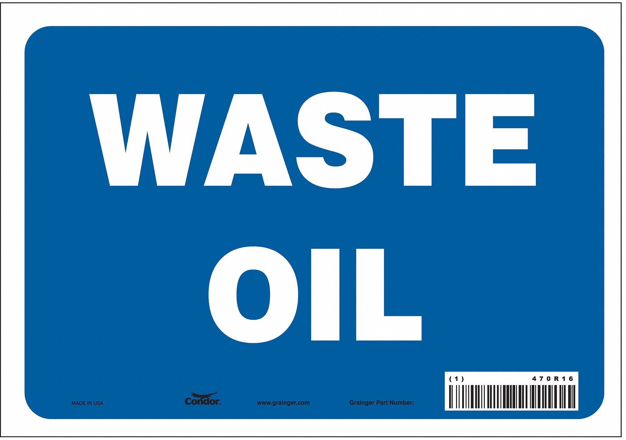 Safety Sign: Vinyl, Adhesive Sign Mounting, 7 in x 10 in Nominal Sign Size, Not Retroreflective