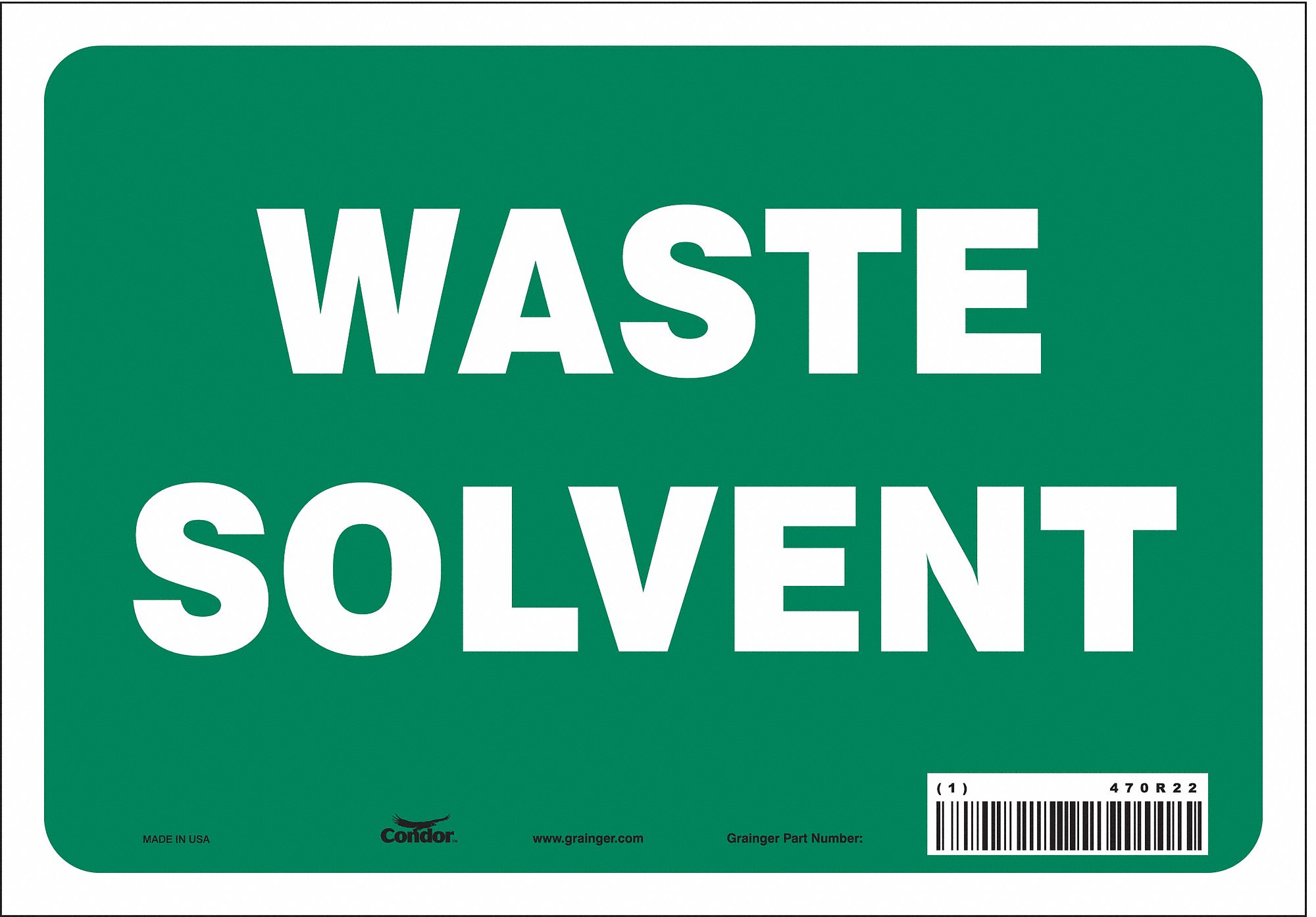 Safety Sign: Vinyl, Adhesive Sign Mounting, 7 in x 10 in Nominal Sign Size, Not Retroreflective