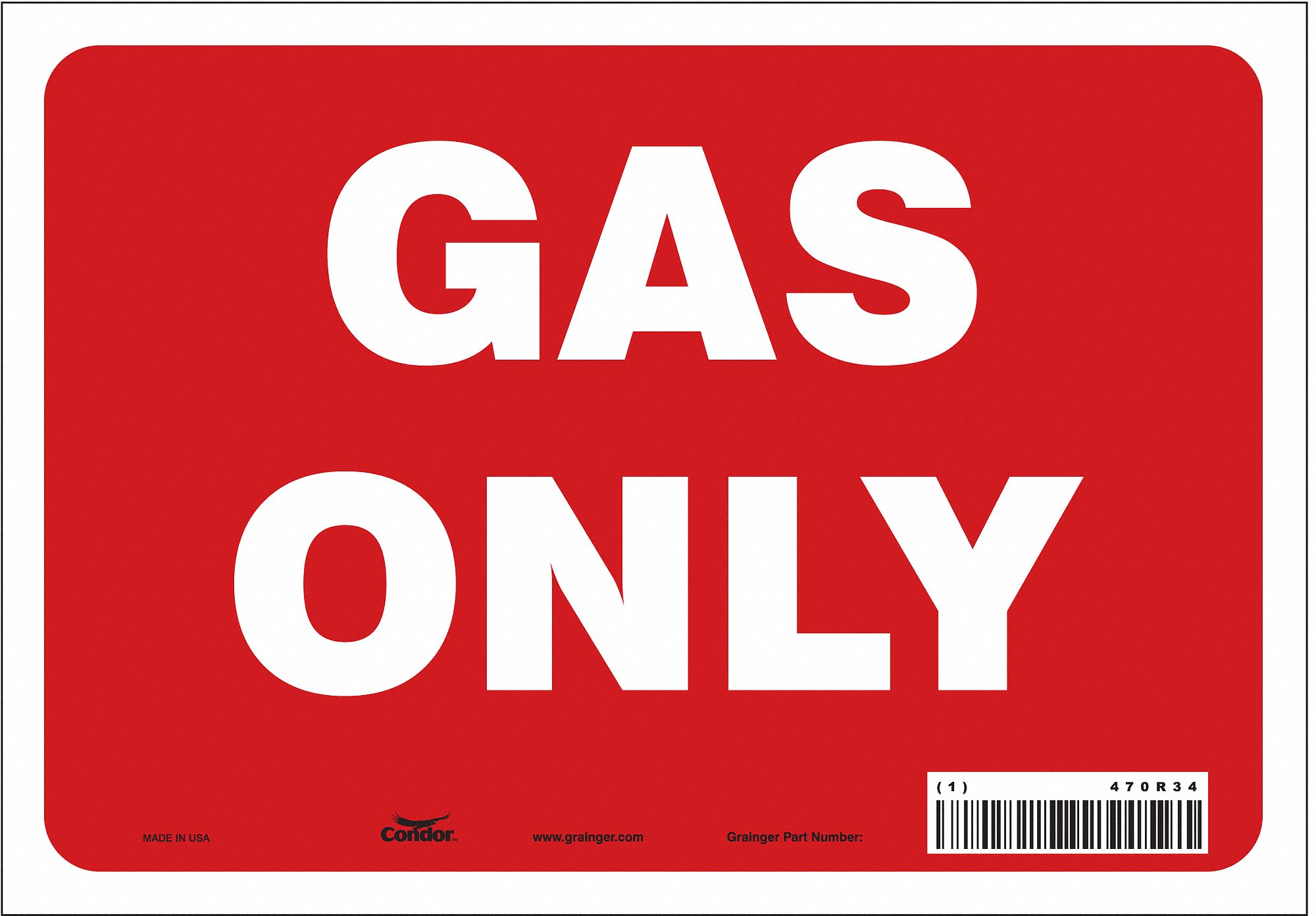 Safety Sign: Vinyl, Adhesive Sign Mounting, 7 in x 10 in Nominal Sign Size, Not Retroreflective