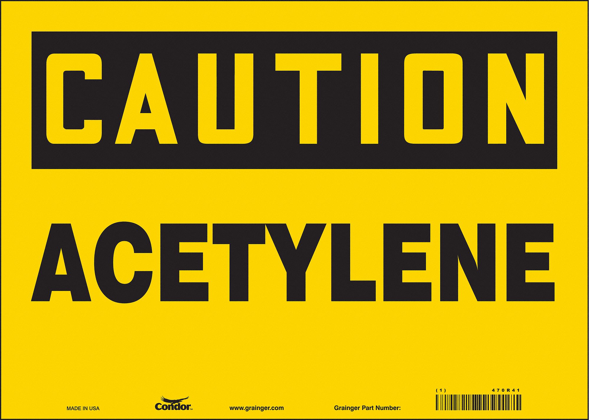 Safety Sign: Vinyl, Adhesive Sign Mounting, 10 in x 14 in Nominal Sign Size, Not Retroreflective