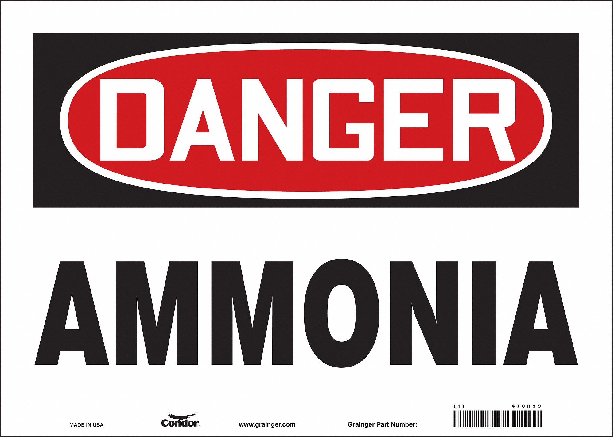Safety Sign: Vinyl, Adhesive Sign Mounting, 10 in x 14 in Nominal Sign Size, Not Retroreflective