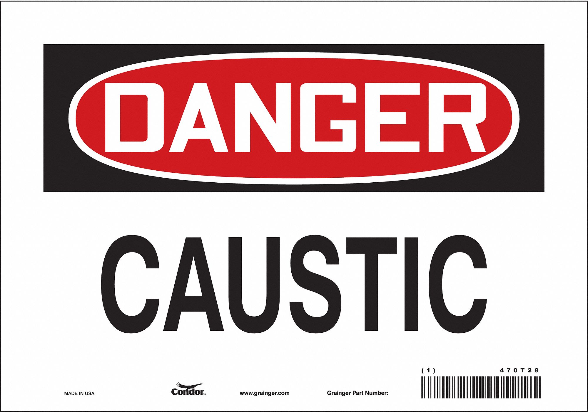 Safety Sign: Vinyl, Adhesive Sign Mounting, 7 in x 10 in Nominal Sign Size, Not Retroreflective
