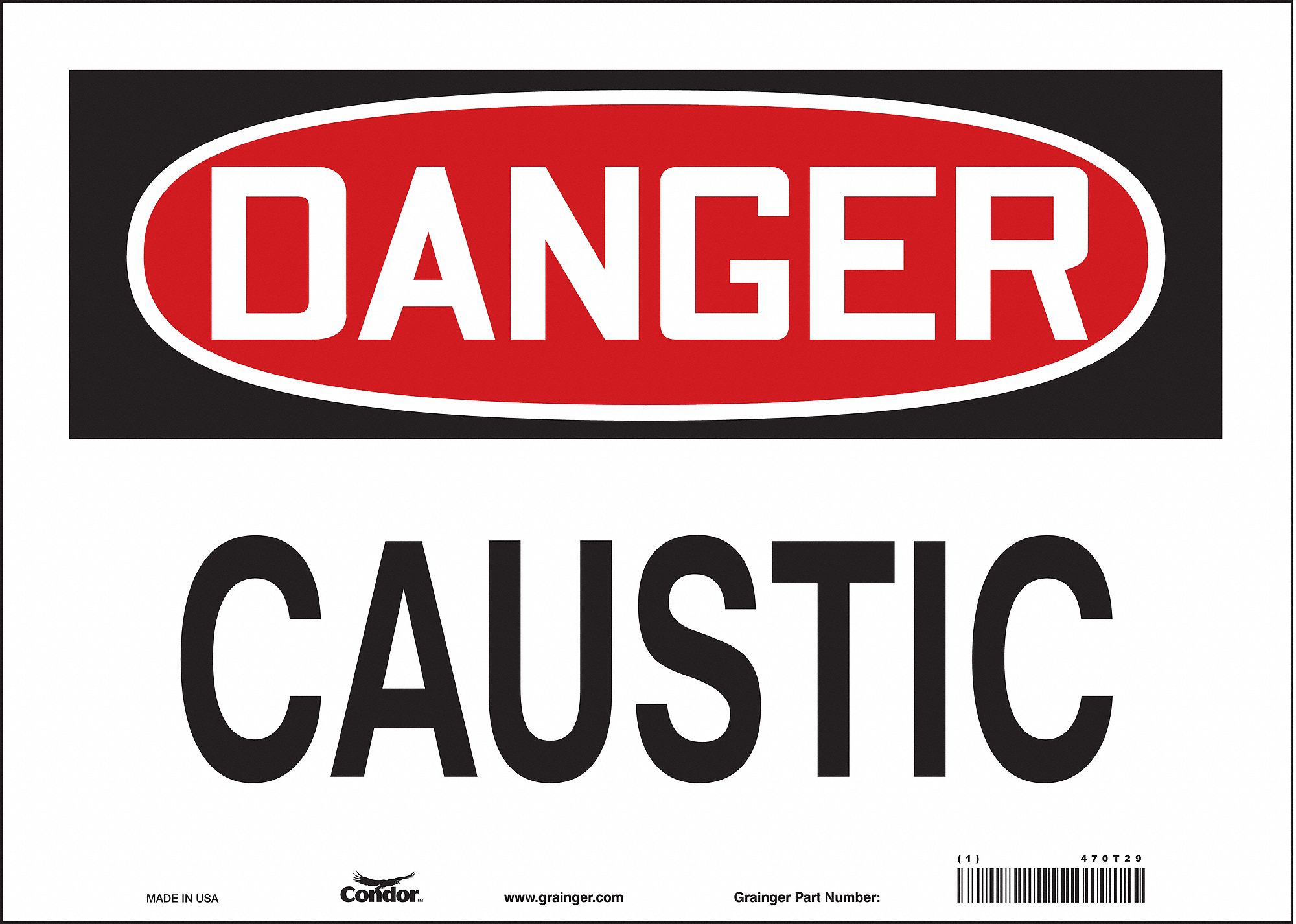 Safety Sign: Vinyl, Adhesive Sign Mounting, 10 in x 14 in Nominal Sign Size, Not Retroreflective