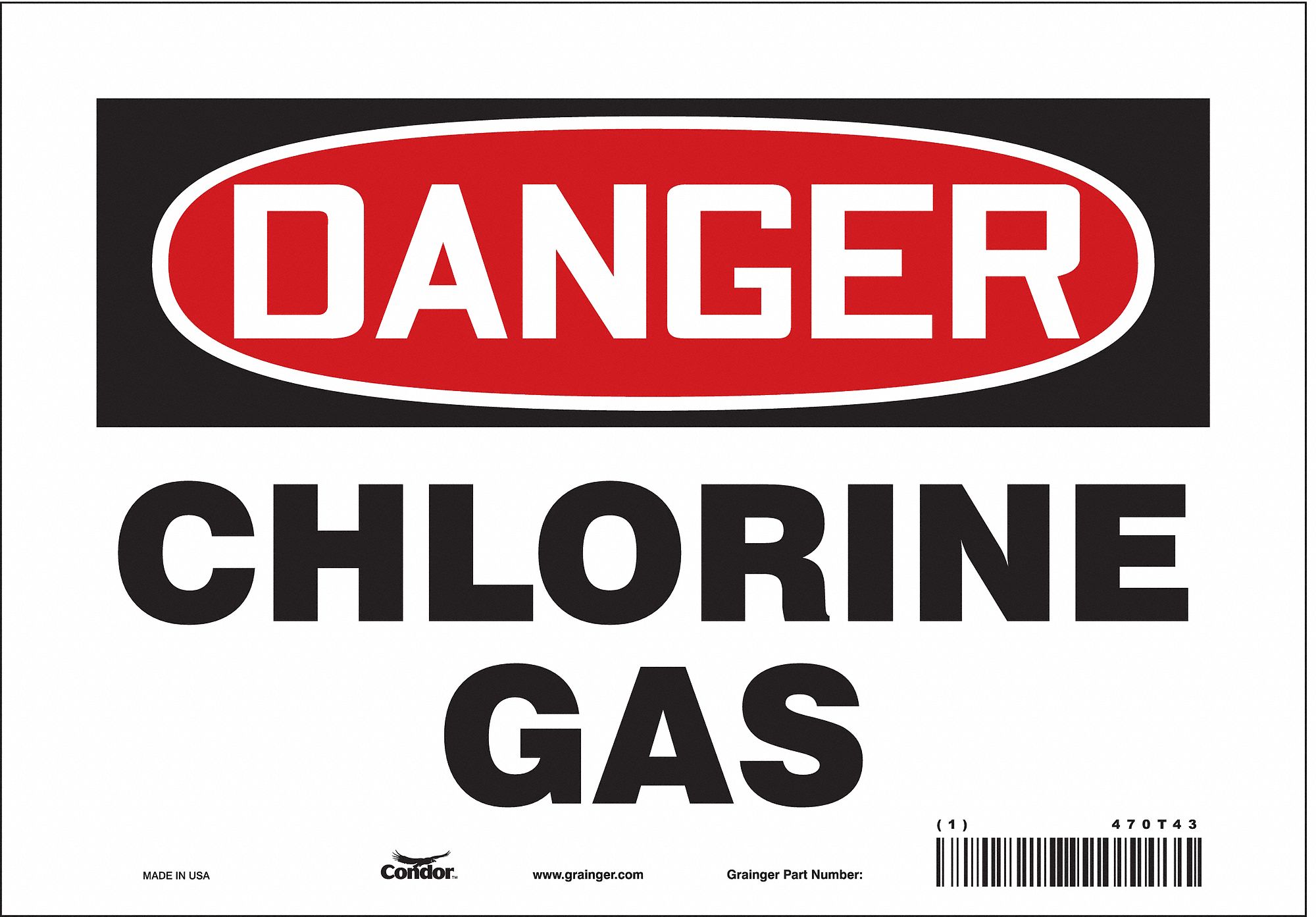 Safety Sign: Vinyl, Adhesive Sign Mounting, 7 in x 10 in Nominal Sign Size, Not Retroreflective
