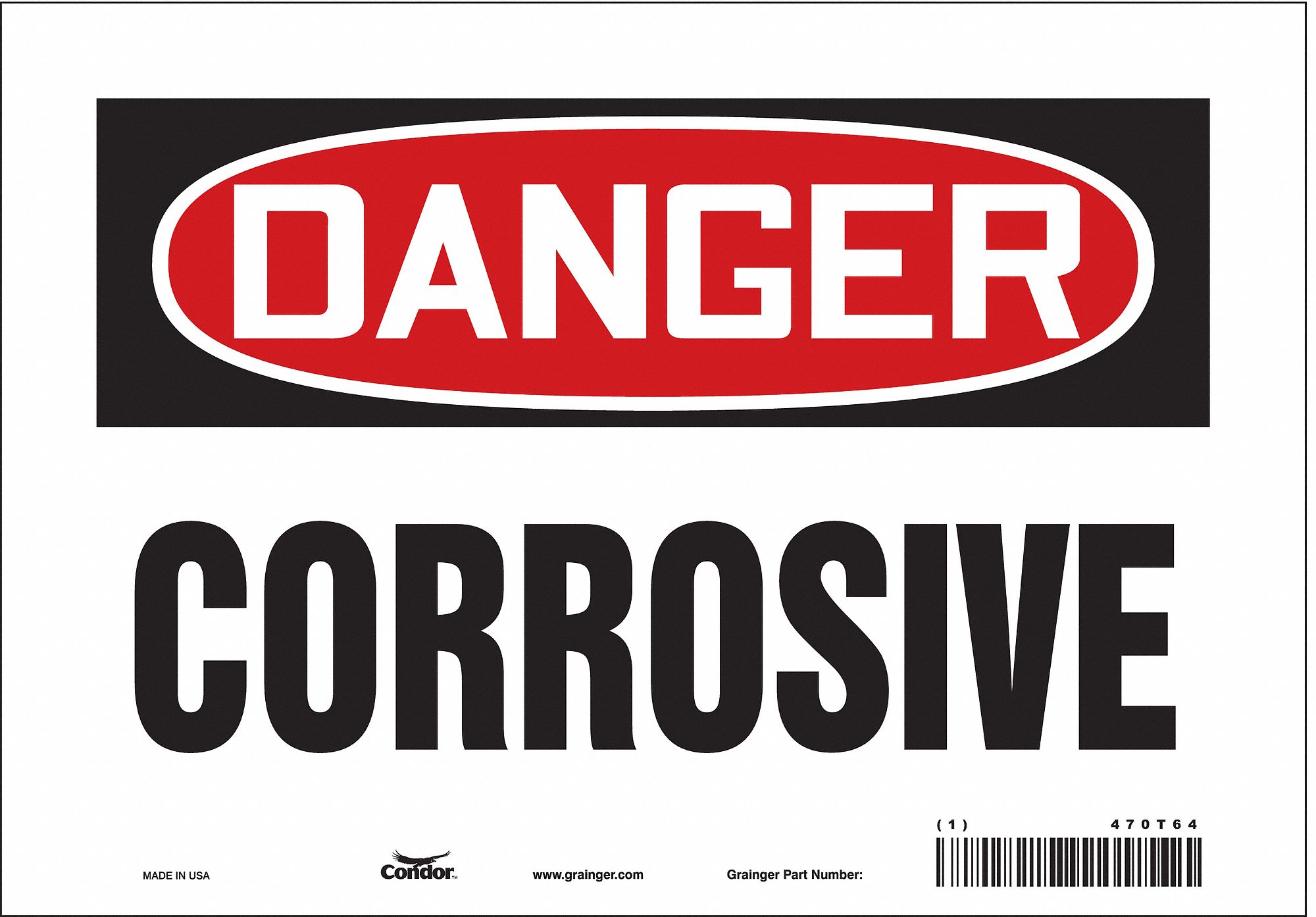 Safety Sign: Vinyl, Adhesive Sign Mounting, 7 in x 10 in Nominal Sign Size, Not Retroreflective