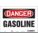 SAFETY SIGN, VINYL, ADHESIVE MOUNT, 7 IN X 10 IN NOMINAL SIGN SIZE, NOT RETROREFLECTIVE, GASOLINE