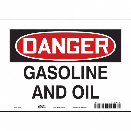 Vinyl, Adhesive Sign Mounting, Safety Sign - 470U47|470U47 - Grainger
