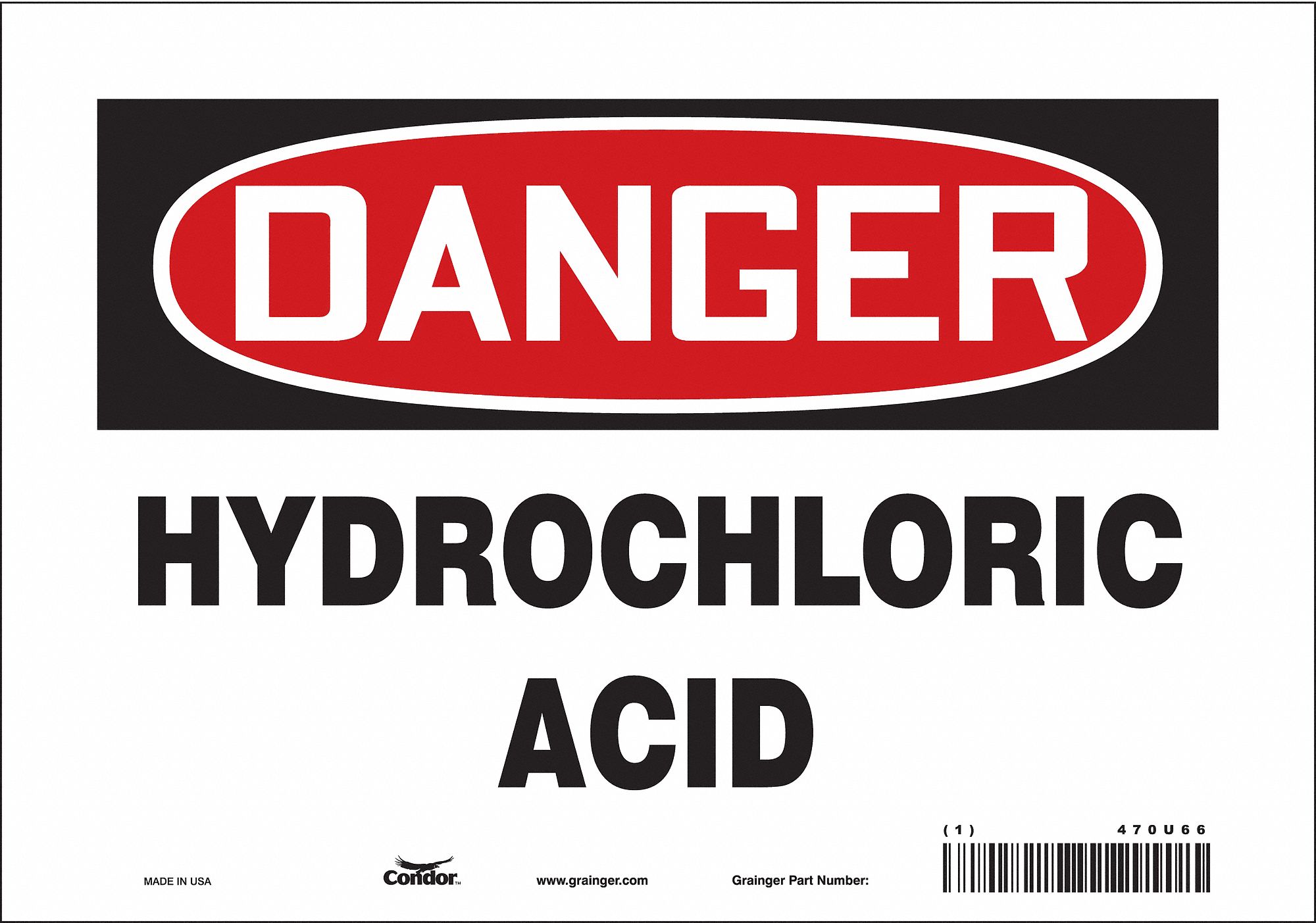 Safety Sign: Vinyl, Adhesive Sign Mounting, 7 in x 10 in Nominal Sign Size, Not Retroreflective