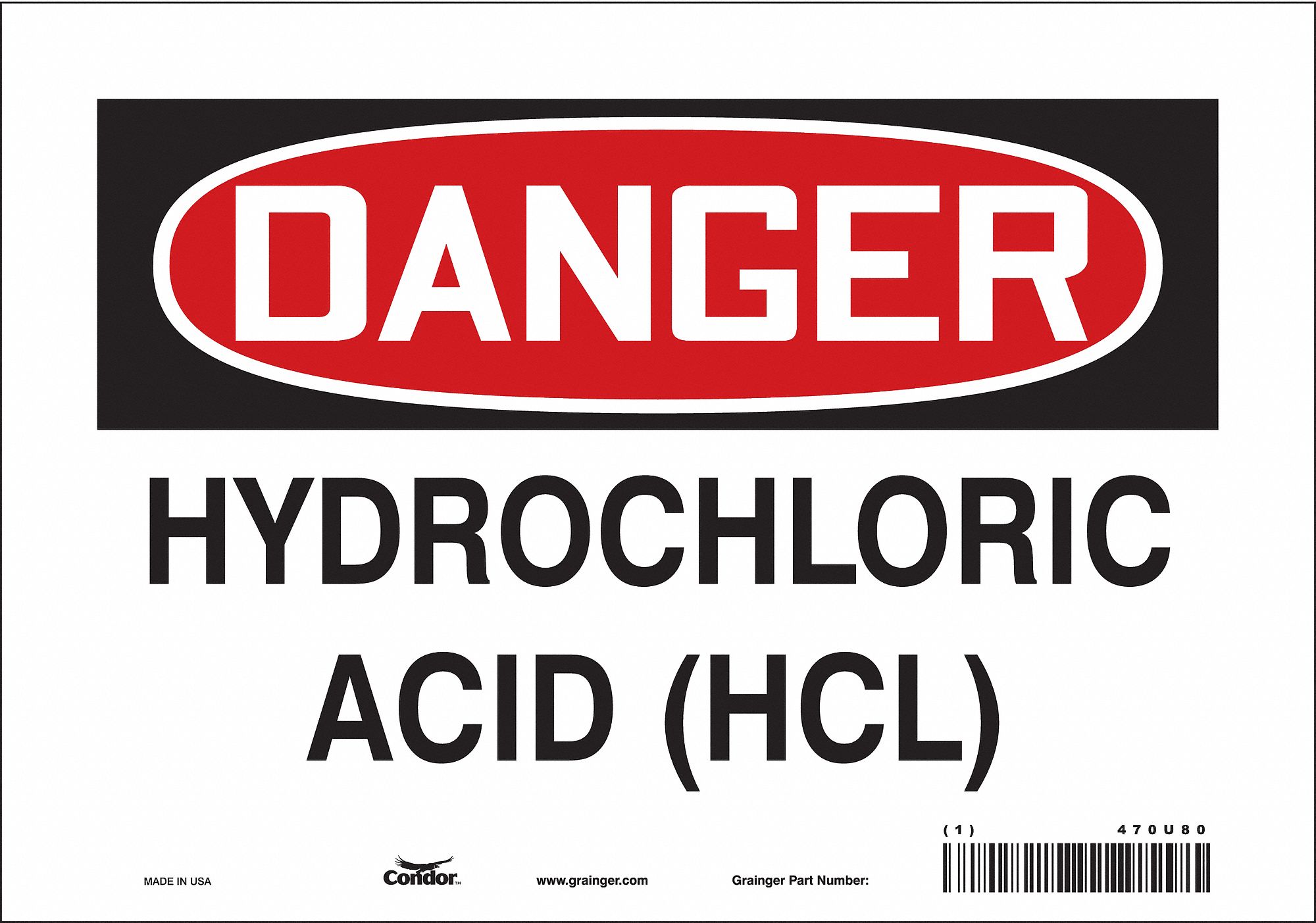 Safety Sign: Vinyl, Adhesive Sign Mounting, 7 in x 10 in Nominal Sign Size, Not Retroreflective