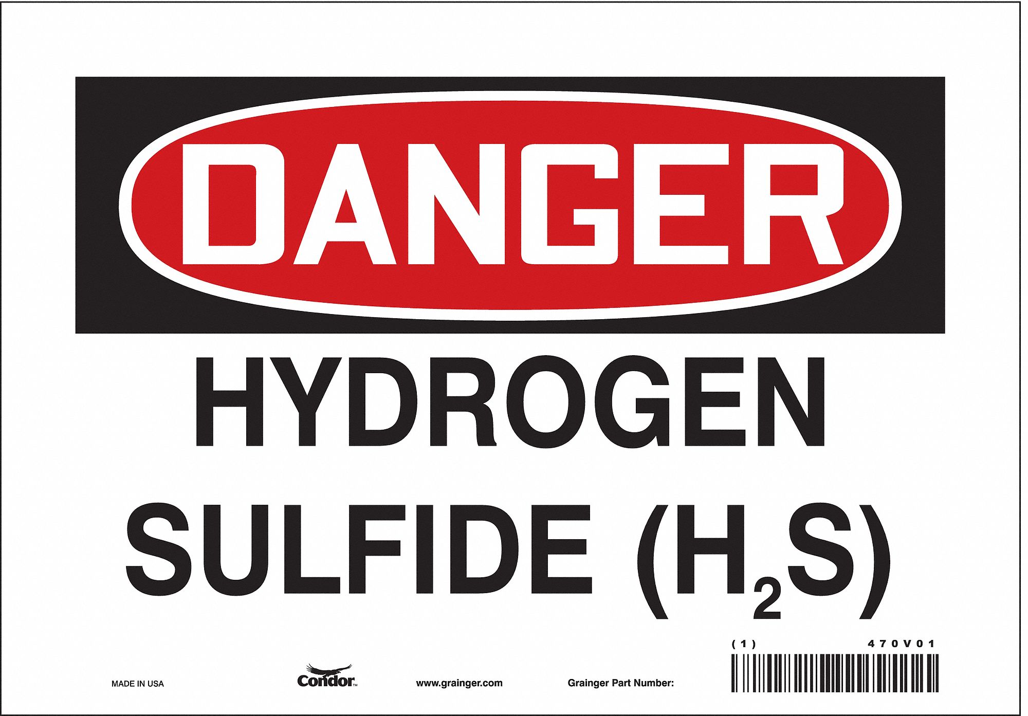 Safety Sign: Vinyl, Adhesive Sign Mounting, 7 in x 10 in Nominal Sign Size, Not Retroreflective