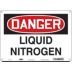 Danger: Liquid Nitrogen Signs