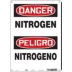 Danger/Peligro: Nitrogen/Nitrogeno Signs