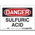 Danger: Sulfuric Acid Signs