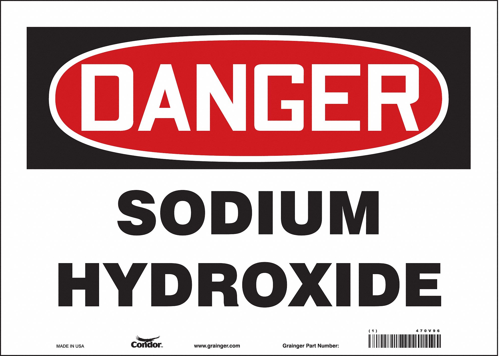 Safety Sign: Vinyl, Adhesive Sign Mounting, 10 in x 14 in Nominal Sign Size, Not Retroreflective