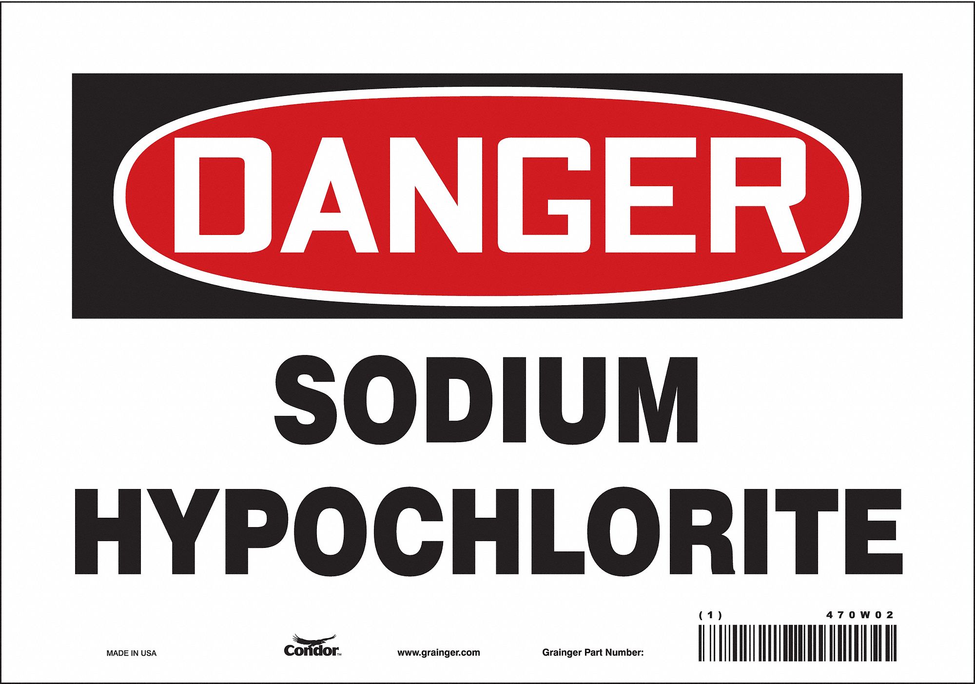 Safety Sign: Vinyl, Adhesive Sign Mounting, 7 in x 10 in Nominal Sign Size, Not Retroreflective