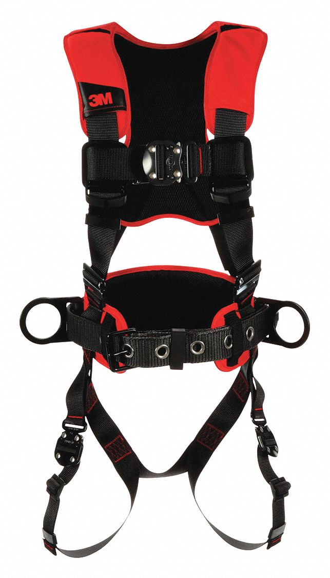 3m Protecta 1161203 3m Protecta Full Body Harness, 420 lb, Black 2XL