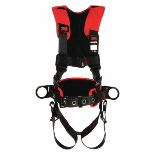 3M PROTECTA Full Body Harness, 420 lb, Black - XL - 470W30|1161207 ...