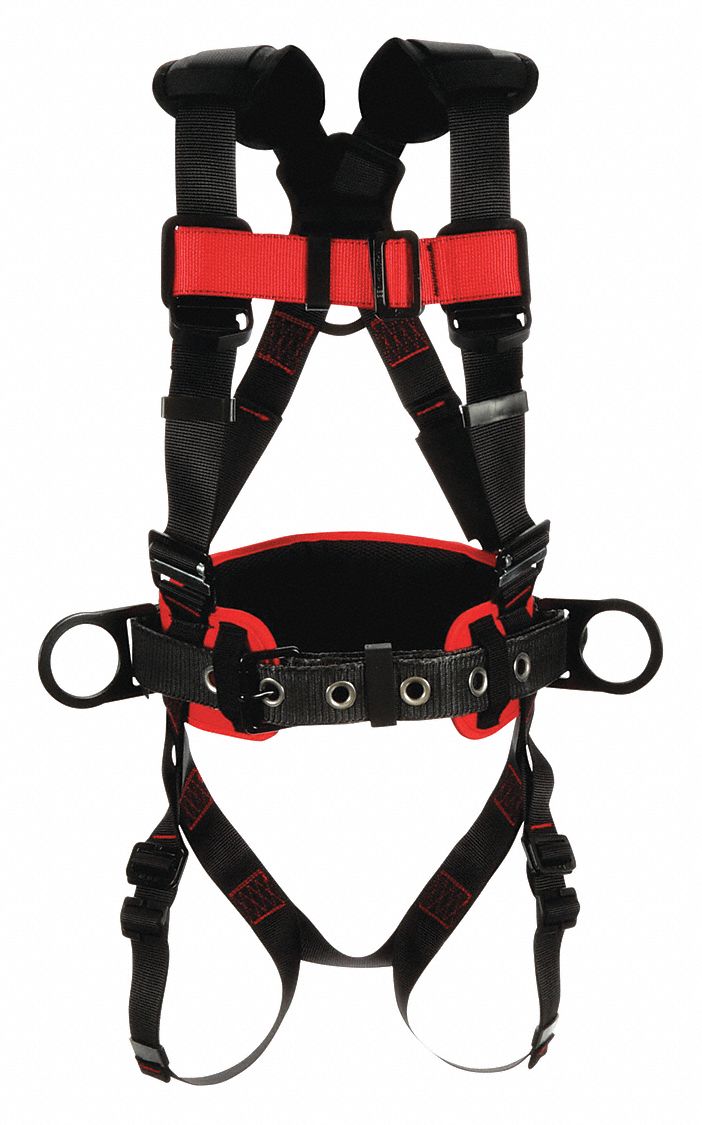 3M PROTECTA Full Body Harness, 420 lb, Black - M/L - 470W53|1161305 ...