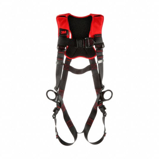 3M PROTECTA Full Body Harness Climbing/Positioning, Vest Harness, Back/Chest/Hips, Steel, Back