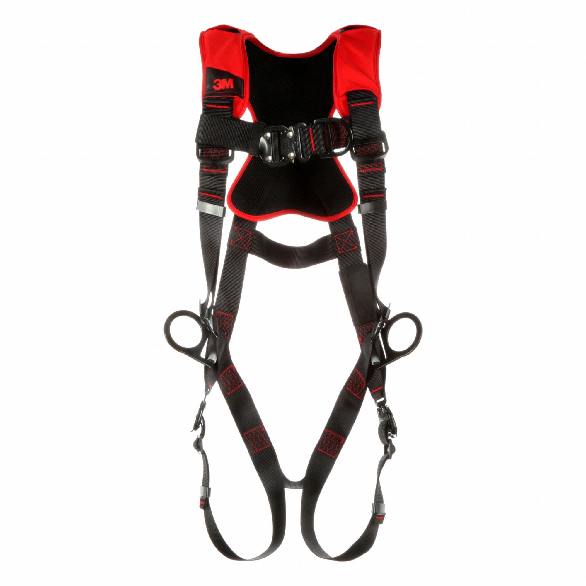 Full Body Harness: Vest, Quick-Connect / Quick-Connect Buckles, M/L, 420 lb Capacity