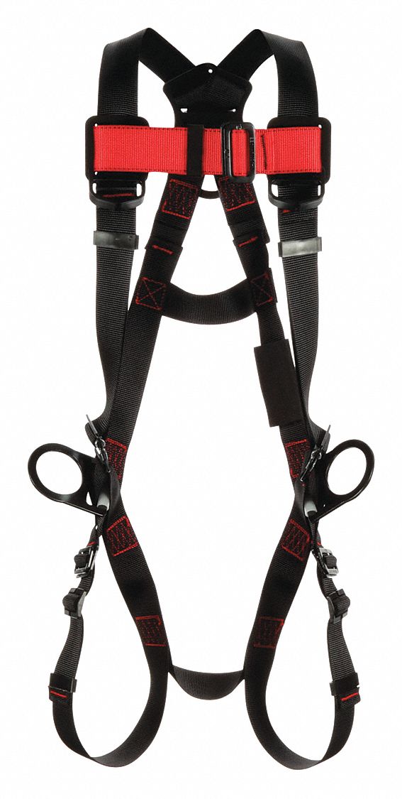 3M PROTECTA Full Body Harness, 420 lb, Black - M/L - 470X51|1161554 ...