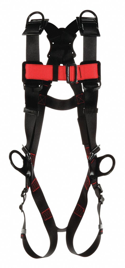 3M PROTECTA Full Body Harness, 420 lb, Black - M/L - 470X57|1161560 ...