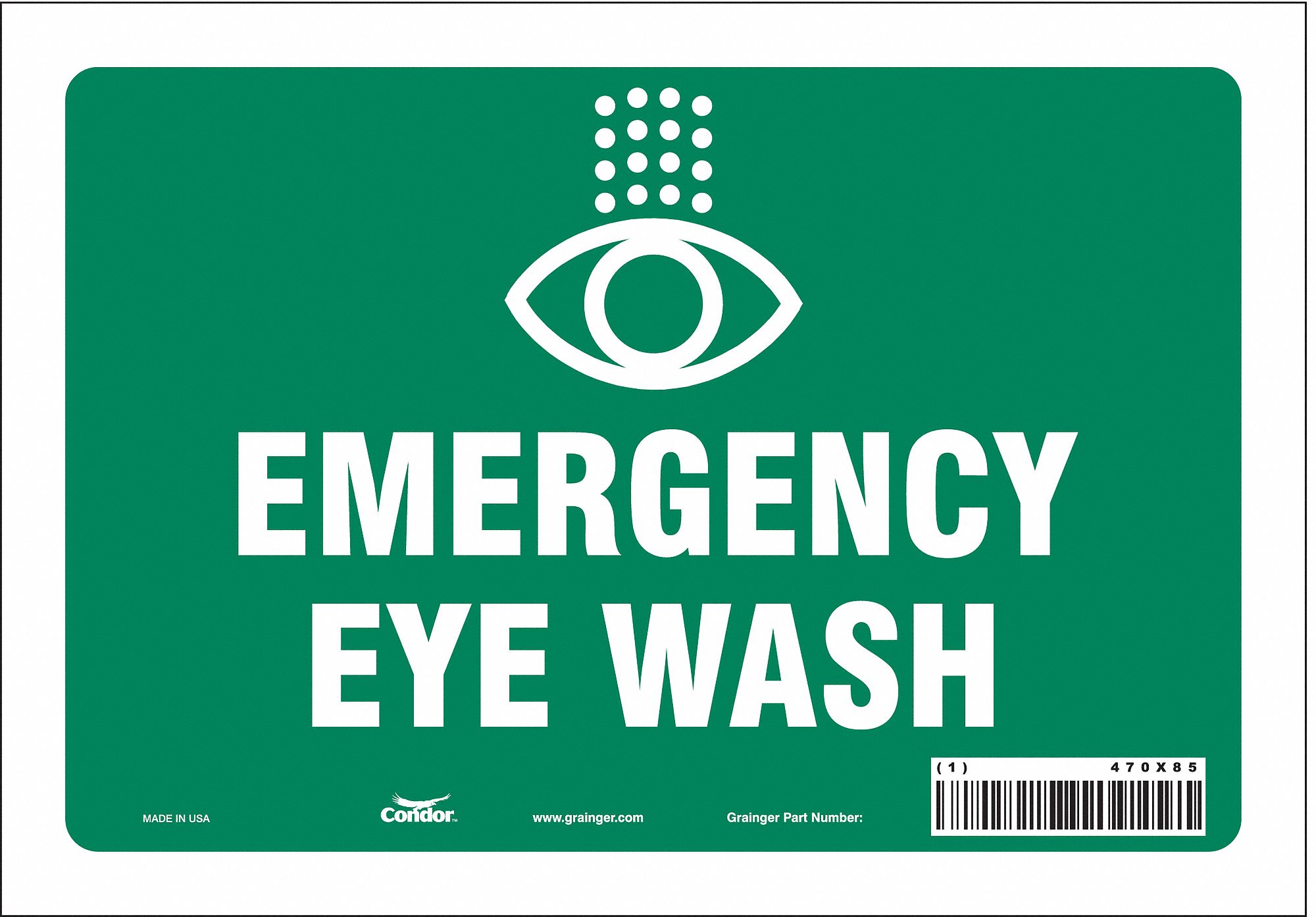 Safety Sign: Vinyl, Adhesive Sign Mounting, 7 in x 10 in Nominal Sign Size, Not Retroreflective