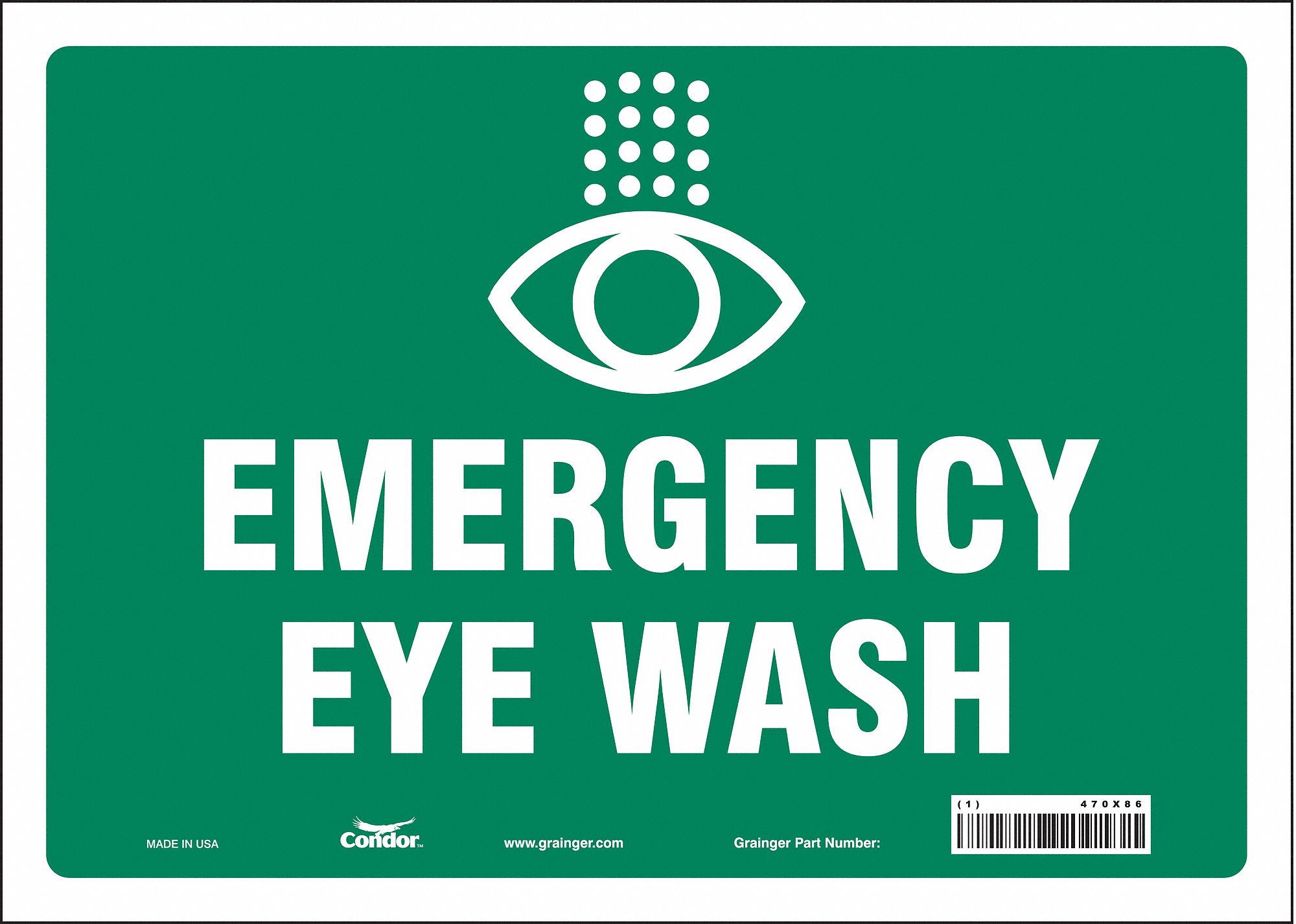 Safety Sign: Vinyl, Adhesive Sign Mounting, 10 in x 14 in Nominal Sign Size, Not Retroreflective