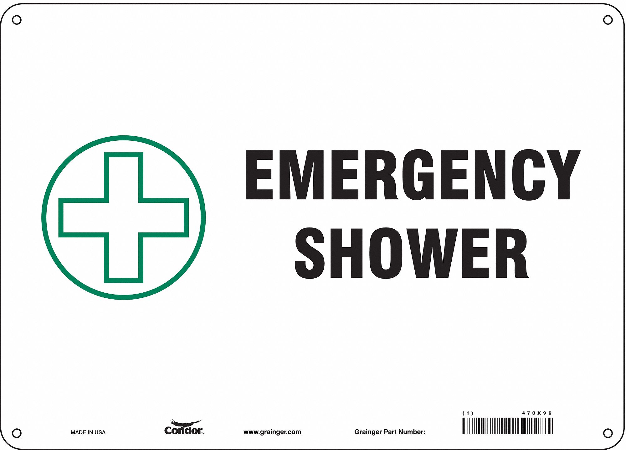 Safety Sign: Vinyl, Adhesive Sign Mounting, 10 in x 14 in Nominal Sign Size, Not Retroreflective