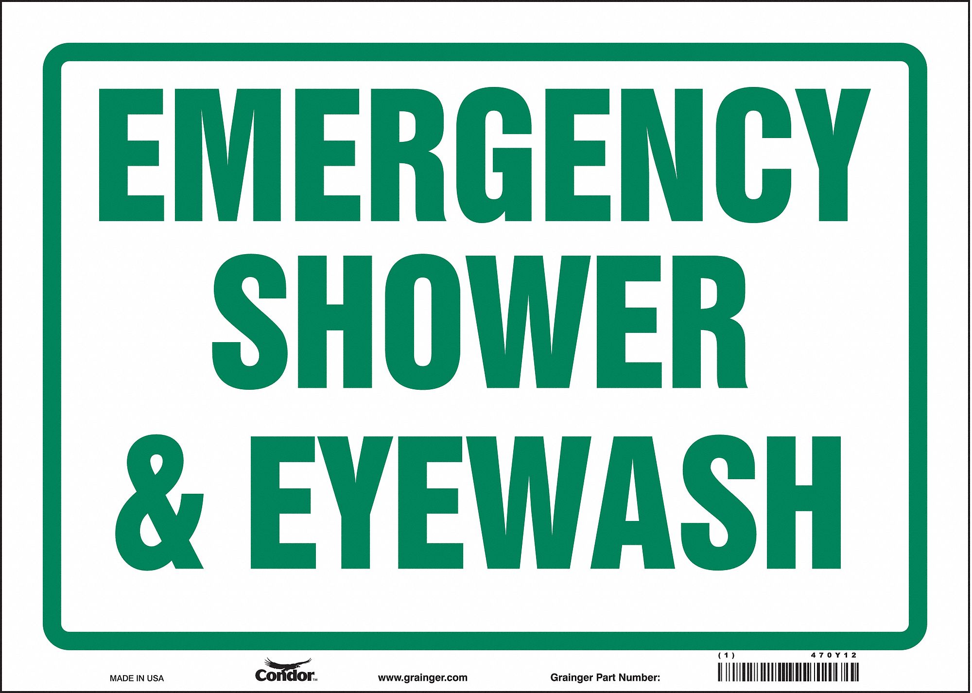 Safety Sign: Vinyl, Adhesive Sign Mounting, 10 in x 14 in Nominal Sign Size, Not Retroreflective