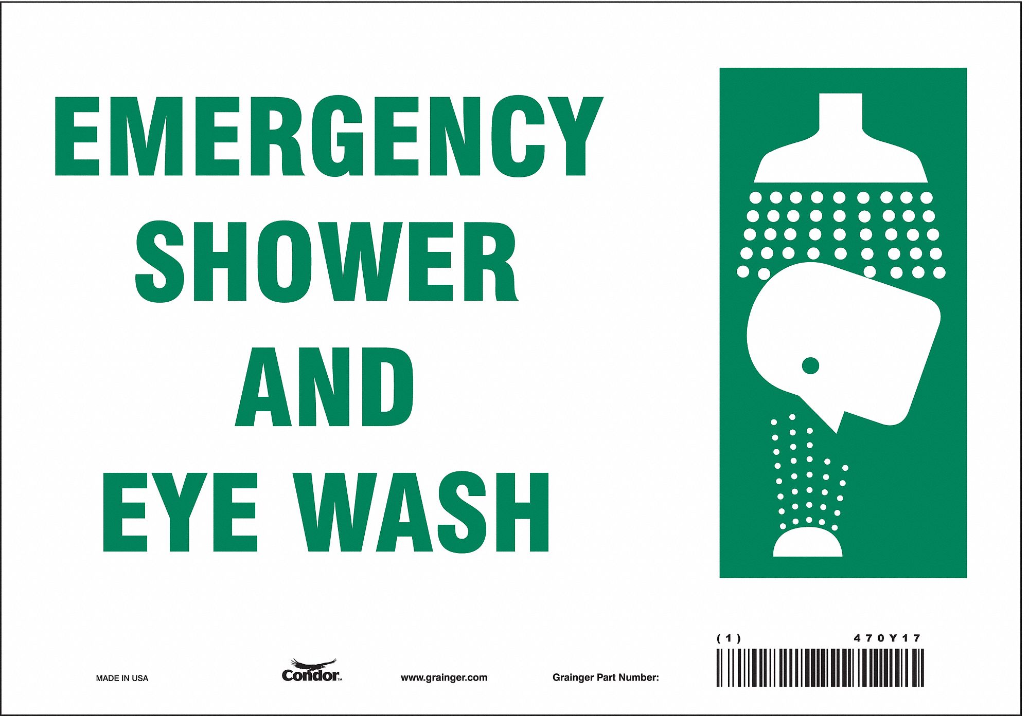 Safety Sign: Vinyl, Adhesive Sign Mounting, 7 in x 10 in Nominal Sign Size, Not Retroreflective