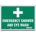 Emergency Shower And Eye Wash Signs